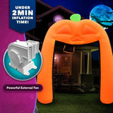 Boxtoday Halloween 10 ft Cute Pumpkin Archway  Inflatable Outdoor Halloween Decorations Blow Up Arch  for Yard Halloween Decorations