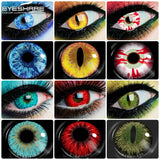 Boxtoday 2pcs Cosplay Contact Lenses Halloween Color Contact Lenses for Eyes Yearly Beautiful Pupil Eye Lenses Cosmetic Contacts