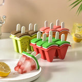 Boxtoday Ice Cream Mold with Cover Creative Watermelon Shape Mold Silicone Frozen Juice Milk Tools Summer Cold Drink DIY Accessories