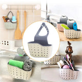 Boxtoday Kitchen Sink Holder Hanging Drain Basket Adjustable Soap Sponge Shelf Organizer Bathroom Faucet Holder Rack Kitchen Accessories