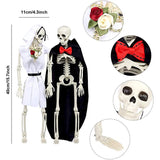 Boxtoday 40cm Halloween Movable Skeleton Bones Halloween Party Home Bar Decorations Haunted House Horror Halloween Party Props Ornament