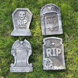 Boxtoday Halloween Realistic Tombstone Sign Decor Reusable Spooky Horror Statues Haunted House Yard Outdoor Home Decorations Accessories