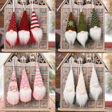 Boxtoday 3Pcs/lot Christmas Gnome Elf Doll Pendant Merry Christmas Decorations for Home Xmas Tree Ornament Navidad Natal New Year