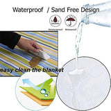 Boxtoday Waterproof Outdoor Picnic Mat Camping Beach Mat Plaid Portable Hiking Travel Sleeping Blanket Folding Grassland Pad Carpet