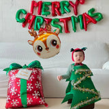 Boxtoday 14pcs 16inch Candy Merry Christmas Foil Balloon Backdrop Decoration Hanging Letter Air Globos Xmas Ornament Party Supplies Kids