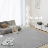 Boxtoday Light Luxury Solid Color Bedroom Decorative Carpet Living Room Sofa Thickened Carpets Balcony Study Office Soft Large Area Rugs