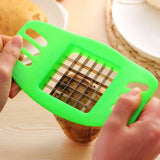 Boxtoday Stainless Steel Potato Cutter Vegetable Fruit Slicer Chopper Chipper Kitchen Accessories Tools Baking Potato Home Gadget Tools