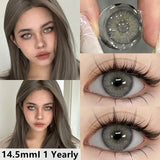 Boxtoday 2pcs/pair New Colored Contacts Lenses for Eyes Brown Eyes Contacts Lenses Fashion Blue Lenses Yearly Gray Contacts Lens