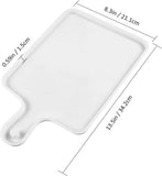 Boxtoday Resin Silicone Tray Molds, Casting Mold for Epoxy Resin, DIY Resin Large Serving Rectangle Shape Handle Board for Home Deco