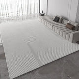 Boxtoday Light Grey Carpet Luxurious Geometric Stripes Living Room Carpets Large Size Decorative Rugs Comfortable Easy Clean Bedroom Rug