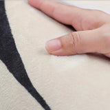 Boxtoday Light Luxury Rugs for Bedroom Black White Plaid Living Room Decoration Carpet Fluffy Soft Study Rug Home Thicken Plush Floor Mat