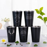 Boxtoday 304 Stainless Steel Industrial Wind Spray Paint Beer Mug Cold Water Drink  Cups and s  s Coffee   Free Shipping Cup