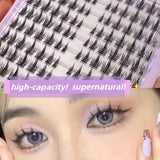 Boxtoday DIY Clusters Eyelash Extension Mix Dovetail Individual Lashes Volume False Eyelashes Natural Segmented Eyelash Bundles Makeup