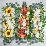 Boxtoday 80cm Artificial Wedding Arch Background Flower Artificial Flower Row Silk Flower Wedding Hotel Table Flower Wall Path Decoration