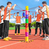 Boxtoday Teamwork Games Tower Building Outdoor Sports Toys Team Building Games Company Activity Adult Kid Sensory Equipment Party Play