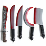 Boxtoday Halloween Horror Props Blood Fake Ax Saws Knife Headband for Halloween Party Masquerade Mischief Props Decoration