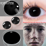 Boxtoday 1Pair Anime Color Contact Lenses for Eyes Yearly Red Lenses Black White Lenses Halloween Eye Lens Cosplay Eye Contacts