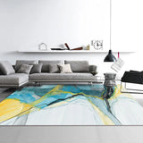 Boxtoday Nordic Light Luxury Living Room Carpet Geometric Abstract Rug Non-slip and Dirt-resistant Entrance Mat Modern Home Bedroom Rugs