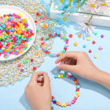 Boxtoday 500pcs DIY Handmade Beaded Children's Toy Creative Loose Spacer Beads Crafts Making Bracelet Necklace Jewelry Kit Girl Toy Gift