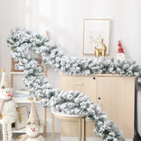 Boxtoday 2.7M Christmas White falling snow flocking rattan Christmas Decor Bar Tops Ribbon Garland Christmas Tree Xmas Party Supplies