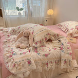 Boxtoday Summer Quilt   2024 New  Cotton Korean Ins Lace Fragmented Series  Air Condition Quilt High Quality Summer Blanket set