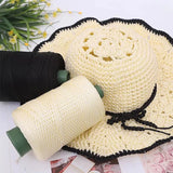 Boxtoday 200m/roll Crochet YarnThread for Hand-knitted Hat Bag Summer Sun Hat Ice Rope DIY Hook Cushion Silk Wool Yarn Sewing Accessories