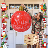 Boxtoday 55cm Inflatable Ball Eye-Catching Pvc Inflatable Xmas Decoration Vibrant Giant Ball for New Year