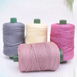 Boxtoday 200m/roll Crochet YarnThread for Hand-knitted Hat Bag Summer Sun Hat Ice Rope DIY Hook Cushion Silk Wool Yarn Sewing Accessories