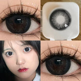 Boxtoday Color Prescription Contact Lenses with Diopter Number Glasses Black Lenses Student Animation Lenses of the Year Beauty Cosmetics