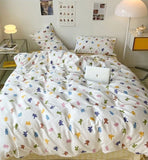 Boxtoday Romantic Duvet Cover Set Ins Floral Flat Sheet Pillowcase No Filler New Arrival Single Full Size Fashion Home Decor Bed Linens