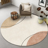 Boxtoday Modern Light Luxury Round Carpets Living Room Sofa Coffee Tables Rug Ins Style Decoration Room Bedroom Carpet Non-slip Bath Mats