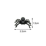 Boxtoday 50pcs Halloween Spiders Decorations Small Black Luminous Plastic Spiders Haunted House Spider Decoration Simulation Tricky Toy