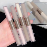 Boxtoday Double-ended Highlighting Contouring Stick 2-in-1 Concealer Pencil Cement Grey Three-dimensional Nose Shadow Bronzers Makeup Pen