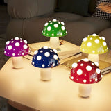 Boxtoday Fly Amanita Mushroom Lamp with Dual Color LED G9 Bulb USB Rechargeable Fly Agaric Desk Light for Livingroom Bedside Study Hotel