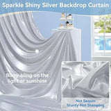 Boxtoday 5x10ft Laser Backdrop Curtains For Glitter Wedding Photo Back Drop Cloth Birthday Christmas Photography Background Decor 1 panel