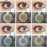 Boxtoday Color Contact Lenses For Eyes Blue Contact Lens Yearly Beautiful Pupil Makeup Colored Cosmetic Green Eye Contacts Lens