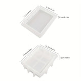 Boxtoday Concrete Candle Cup Silicone Mold DIY Gypsum Cement Book Storage Container Silicone Resin Mold