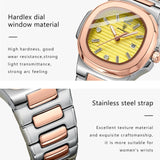 Boxtoday Luxury Watch For Woman Square Ladies Quartz Watch Luminous Waterproof Date Women's Watches Dress Female Clock reloj+box