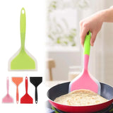 Boxtoday Silicone Spatula Wide Mouth Non-stick Scraper Steak Beef Egg Cooking Spatula Pancake Baking Tools Kitchen Cooking Shovel