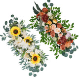 Boxtoday 80cm Artificial Wedding Arch Background Flower Artificial Flower Row Silk Flower Wedding Hotel Table Flower Wall Path Decoration