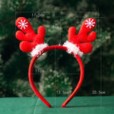 Boxtoday Red Antlers Christmas Headbands Children's Christmas Headwear Christmas Decorations Headbands