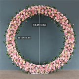 Boxtoday Ring Arch Flower Stand Set Wedding Background Decor Rose Flower Arrangement Party Home Outdoor Wedding Artificial Flower