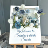 Boxtoday DIY Flower Box Welcome Sign Baby in bloom Decor White Floral Box Welcome Signage Birthday Baby Shower Wedding Decor