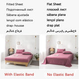 Boxtoday French Embroidered Lace Bubble Gauze Bedding Set Pink Elegant Princess Style Queen Duvet Cover Set Ruffled Comforter Cover Sets