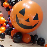 Boxtoday 1pcs 36inch 90cm Big Black Orange Halloween Balloon Eyeball Pumpkin Latex Balls Scary House Party Decor Halloween Party Decoras