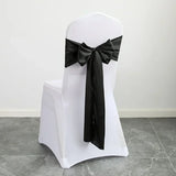 Boxtoday 10/50pcs Satin Chair Bow Sashes Wholesale Wedding Chair Knot Ribbon Ties For Party Event Hotel Banquet Supplies Home Decorations