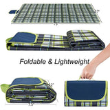 Boxtoday Waterproof Outdoor Picnic Mat Camping Beach Mat Plaid Portable Hiking Travel Sleeping Blanket Folding Grassland Pad Carpet