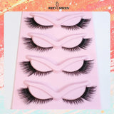 Boxtoday  Cat Eye Lashes 5 Pairs Winged Wispy Natural False Eyelashes Makeup Fox Eye Faux Mink Eyelashes