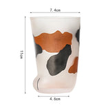 Boxtoday Animals Glass 300ML Creative Cute Cartoon Cat Paw Water Bottle Milk Juice Frosted Drinking 3D Shape Cold Drink Mug Coffee Cup