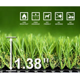 Boxtoday Artificial Grass 4 FT X 13 FT ( 52 Square Ft ) Synthetic Thick Lawn Carpet Perfect Fake Grass Rug/Custom Size Provided